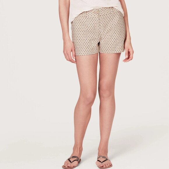 LOFT Size 00 Daisy Print Linen Cotton Blend RIviera Shorts, Exc. Used Condition - Picture 2 of 13